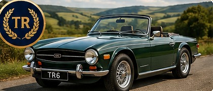 Classic Triumph TR6 sports car